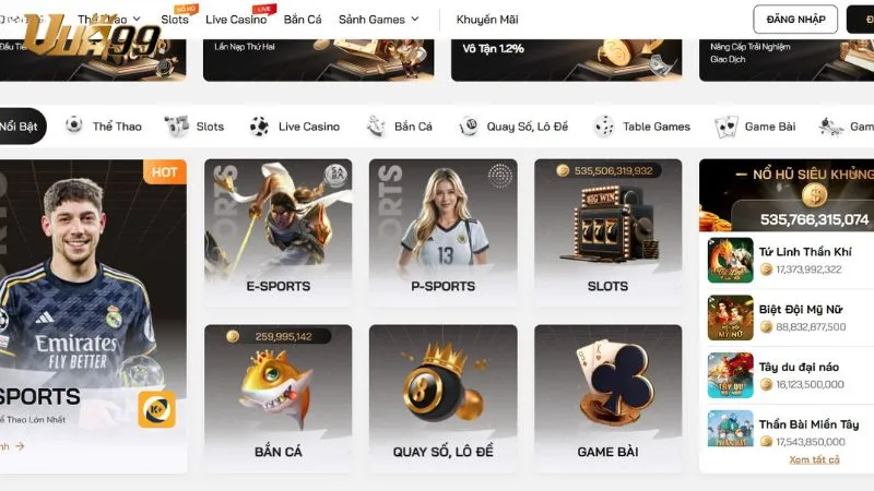 Kho trò chơi phong phú