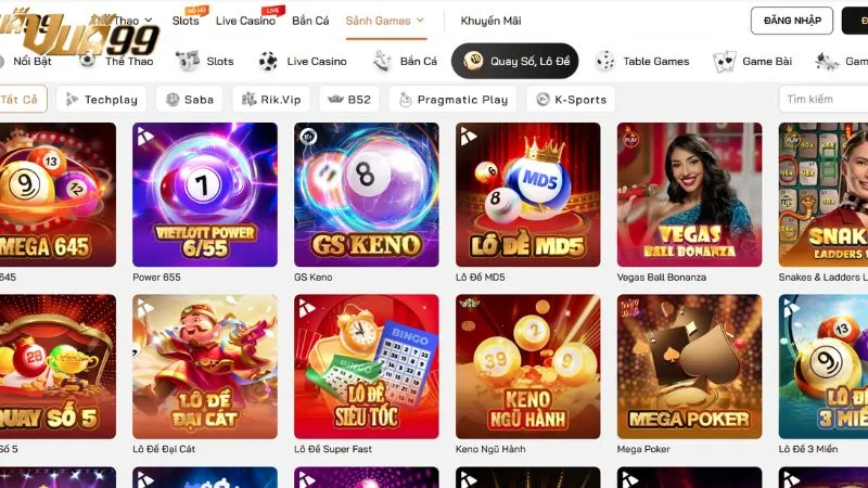 Ưu điểm nổi bật khi chơi tại sảnh Lô đề Vua99