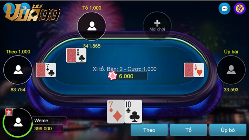 Ưu điểm nổi bật khi chơi Xì tố tại Vua99